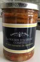 Mängden socker i La souris d'agneau confite et son navarin de légumes