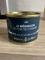 Mängden socker i Médaillon de foie de canard
