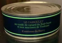 Mängden socker i Le cassoulet au confit de canard et aux sacisses de Toulouse