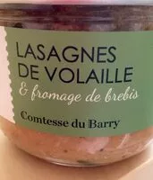 Mängden socker i Lasagnes de volaille et fromage de brebis
