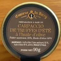 Mängden socker i Carpaccio de truffes d’été