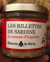 Mängden socker i Rillettes de sardine