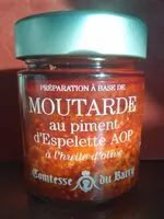 Mängden socker i Préparation à base de Moutarde au piment d'Espelette AOP