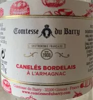 Mängden socker i Canelés bordelais à l'armagnac