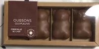 Mängden socker i Oursons Guimauve, chocolat au lait