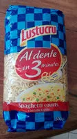 Mängden socker i 500G Spaghetti Court Cuisson Rapide Lustucru