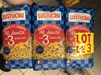 Mängden socker i Spaghetti courts Al Dente en 3 minutes (lot de 3)