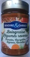 Mängden socker i Bolognaise Légumes revenus