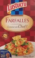 Mängden socker i Farfalles Comme un chef