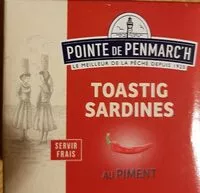 Mängden socker i Toastig sardines au piment