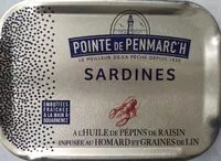 Mängden socker i Sardines à l'huile de pépins de raisin