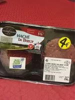 Mängden socker i 2 steacks hachés 5% MG