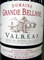 Mängden socker i Valréas Côtes du Rhône Villages AOC 2012 Bio Domaine Grande Bellane