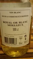 Mängden socker i Vin blanc moelleux 