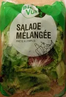 Mängden socker i Salade Mélangée prête à l'emploi