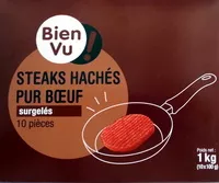 Mängden socker i Steaks hachés pur boeuf