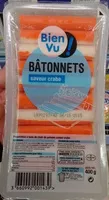 Mängden socker i Bâtonnets saveur Crabe