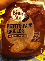 Mängden socker i Petits pains grillés au blé complet
