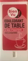 Mängden socker i Edulcorant de table, à base d'aspartame