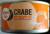 Mängden socker i Crabe, chair et pattes