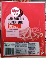Mängden socker i Jambon cuit supérieur avec couenne