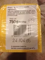 Mängden socker i Dessert lacté saveur vanille 