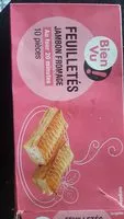 Mängden socker i Feuilletés jambon fromage