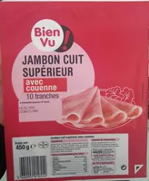 Mängden socker i Jambon cuit supérieur avec couenne