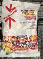 Mängden socker i Bonbons tendres