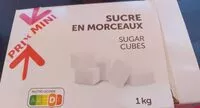 Mängden socker i Sucre cube