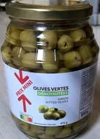 Mängden socker i Olives vertes dénoyautées