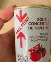 Mängden socker i Double concentré de tomates