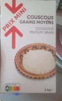 Mängden socker i Couscous Grains moyen