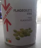 Mängden socker i 1 boîte Flageolets fins