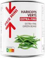 Mängden socker i Haricots Verts Extra-fins