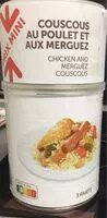 Mängden socker i Couscous au poulet et aux merguez