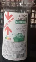 Mängden socker i Sirop saveur menthe