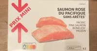 Mängden socker i Saumon rose du pacifique sans arêtes