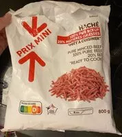 Mängden socker i Viande haché