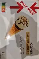 Mängden socker i Cônes saveur vanille