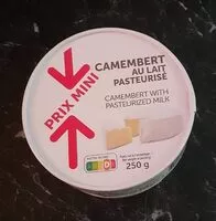 Mängden socker i Camembert au lait pasteurisé