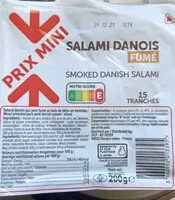 Mängden socker i Salami danois