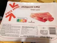 Mängden socker i Jambon cru