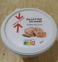 Mängden socker i Rillettes du Mans