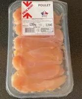 Mängden socker i Aiguillettes de poulet