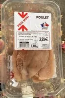 Mängden socker i Escalope de poulet blanc fines