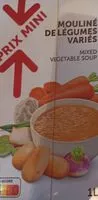 Mängden socker i Mouliné de légumes variés