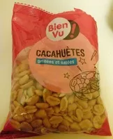 Mängden socker i Cacahuètes grillées et salées
