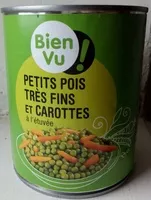 Mängden socker i Petits pois très fins et carottes à l'étuvée
