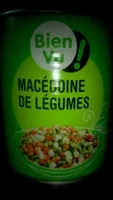 Mängden socker i Macédoine de légumes